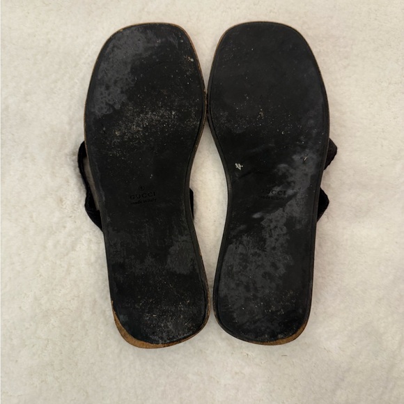 Gucci Black Leather Sandals for Women - Picture 4 of 4